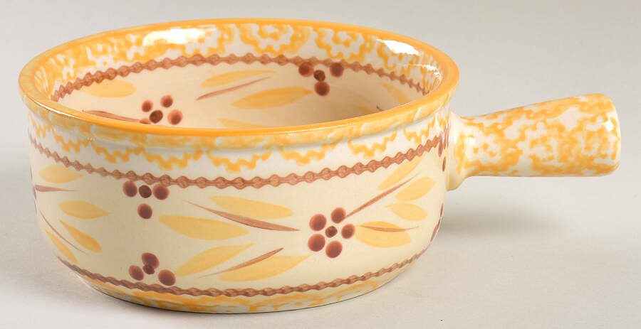 Old World Yellow Individual Casserole No Lid by Temp-Tations-1