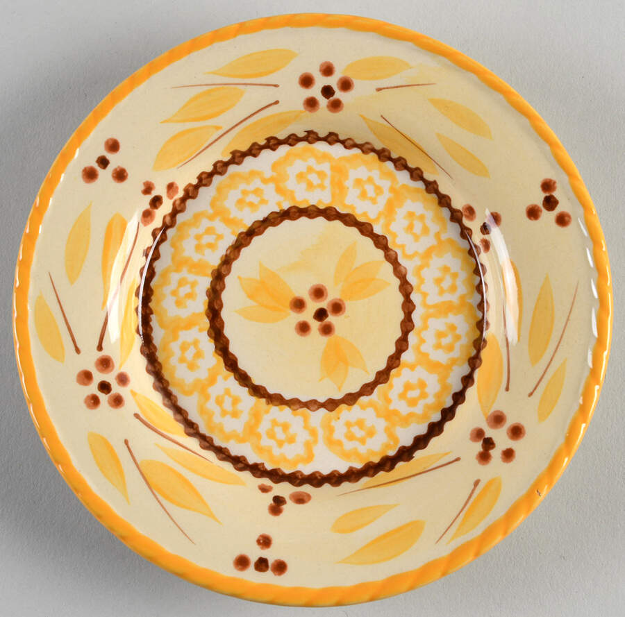 Old World Yellow Bread & Butter Plate by Temp-Tations-1