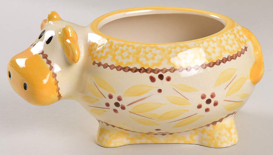 Old World Yellow Individual Casserole No Lid by Temp-Tations-1