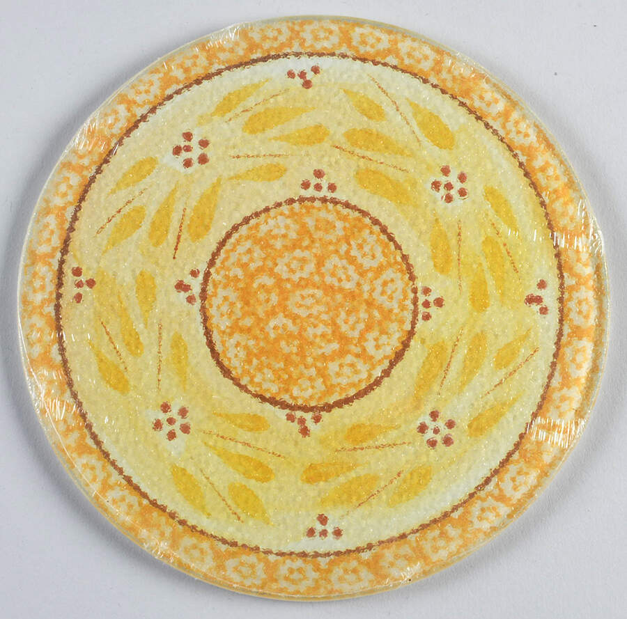 Old World Yellow Trivet by Temp-Tations-1