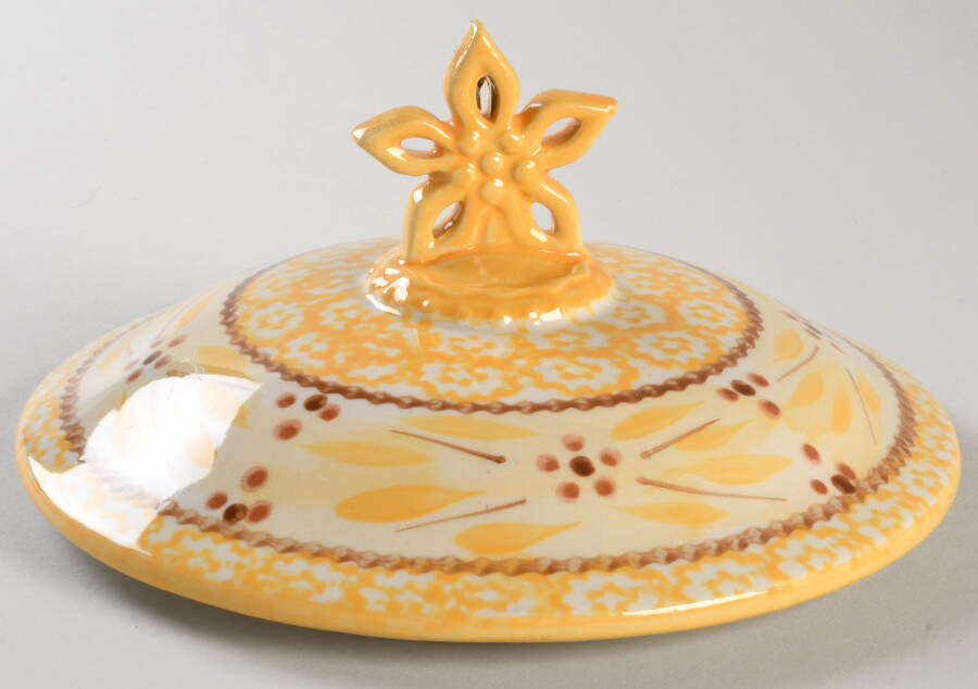 Old World Yellow Lid for Samovar by Temp-Tations-1