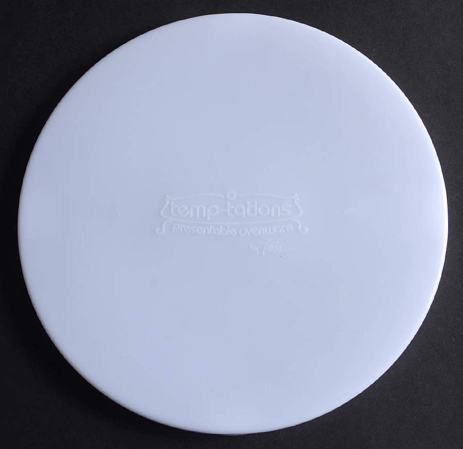Old World Yellow Plastic Lid for 7" Round Vegetable by Temp-Tations-1