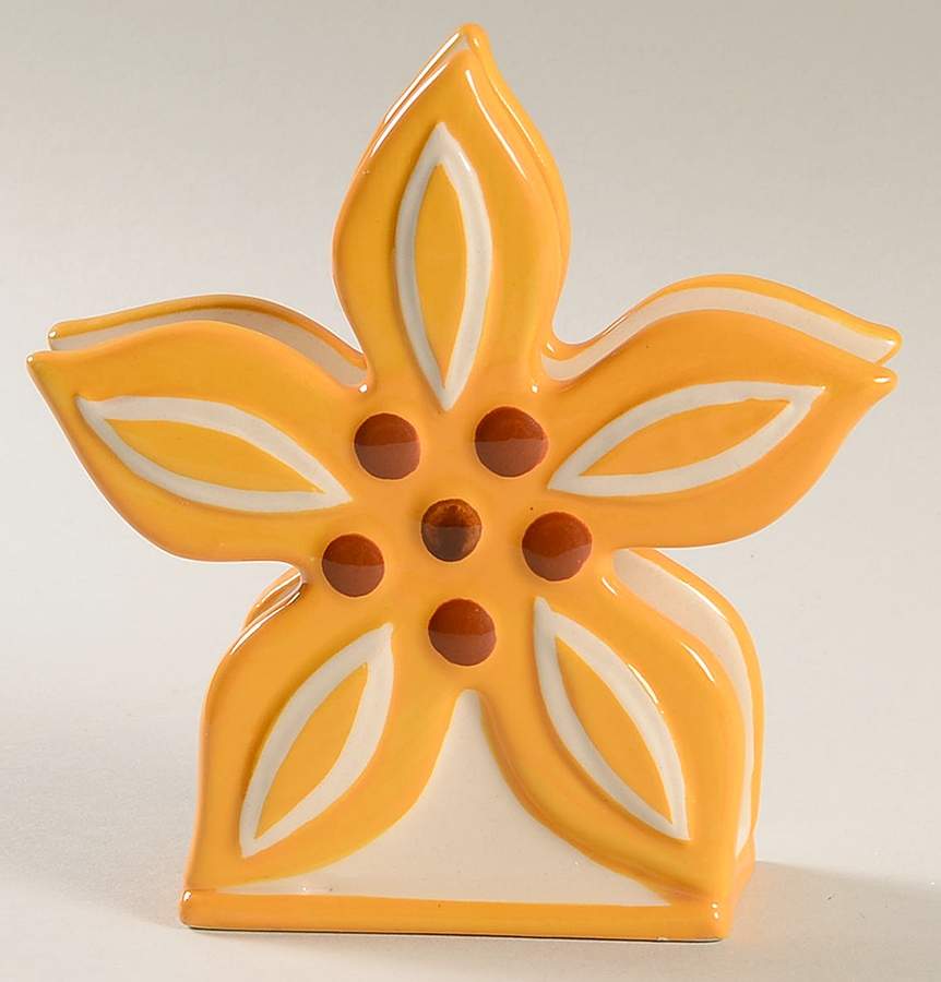 Old World Yellow Figural Napkin Holder by Temp-Tations-1