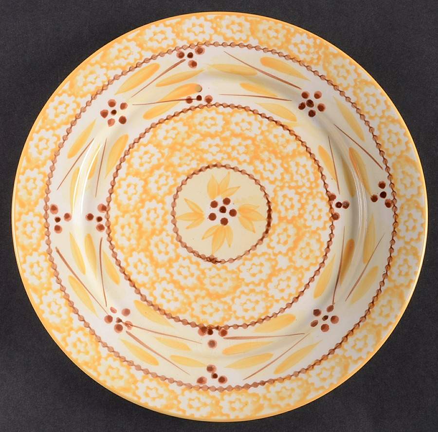 Old World Yellow Salad Plate by Temp-Tations-1