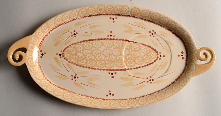 Old World Yellow Tray for Soup & Sandwich Set by Temp-Tations-1
