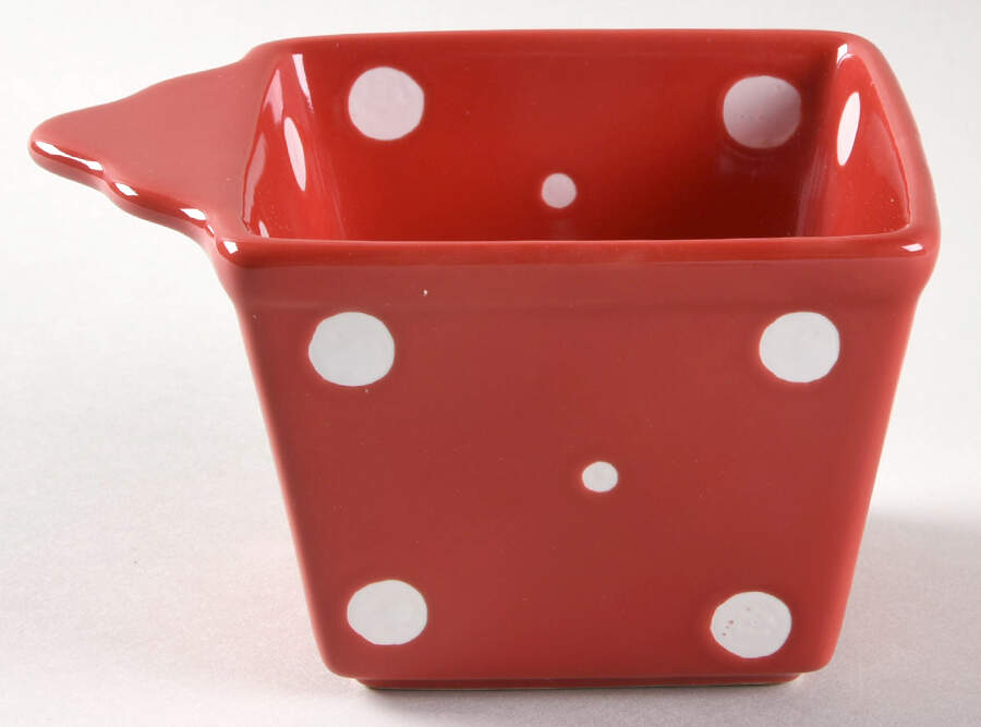 Polka Dot Red Individual Square Baker by Temp-Tations-1