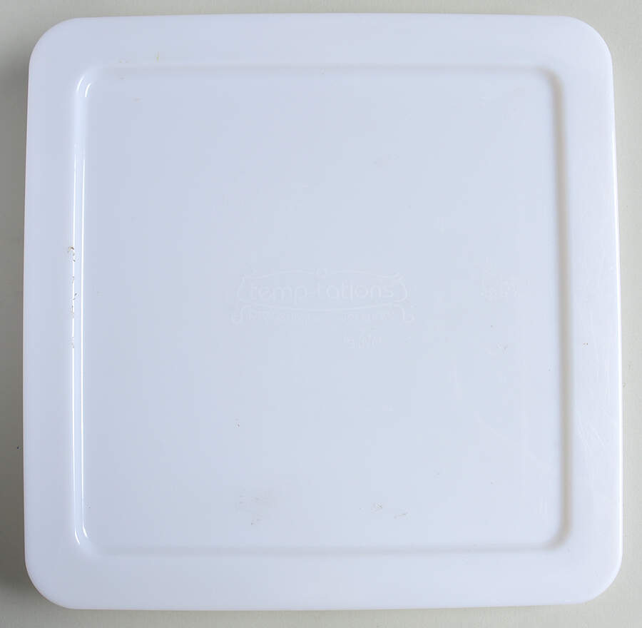 Polka Dot Red Plastic Lid for 9" Square Baker by Temp-Tations-1