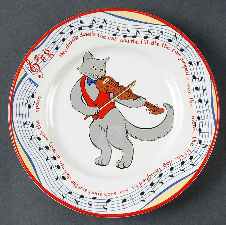 Hey Diddle Diddle Child's Plate by Tiffany-1