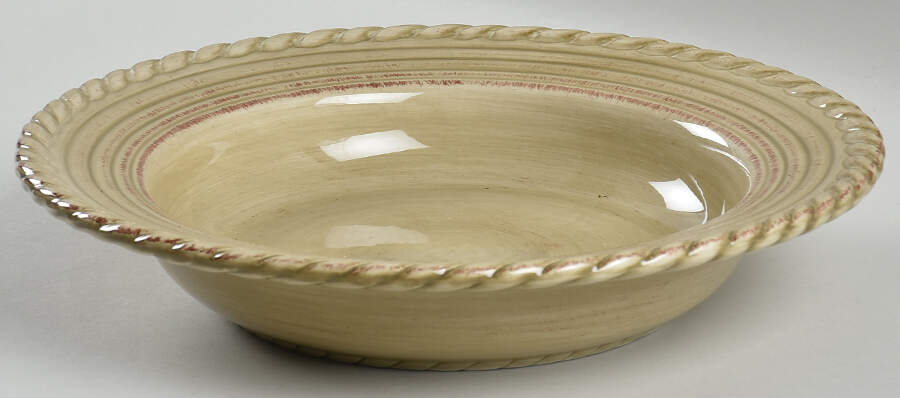 Lucca Taupe Large Rim Soup Bowl by Tabletops Unlimited-1