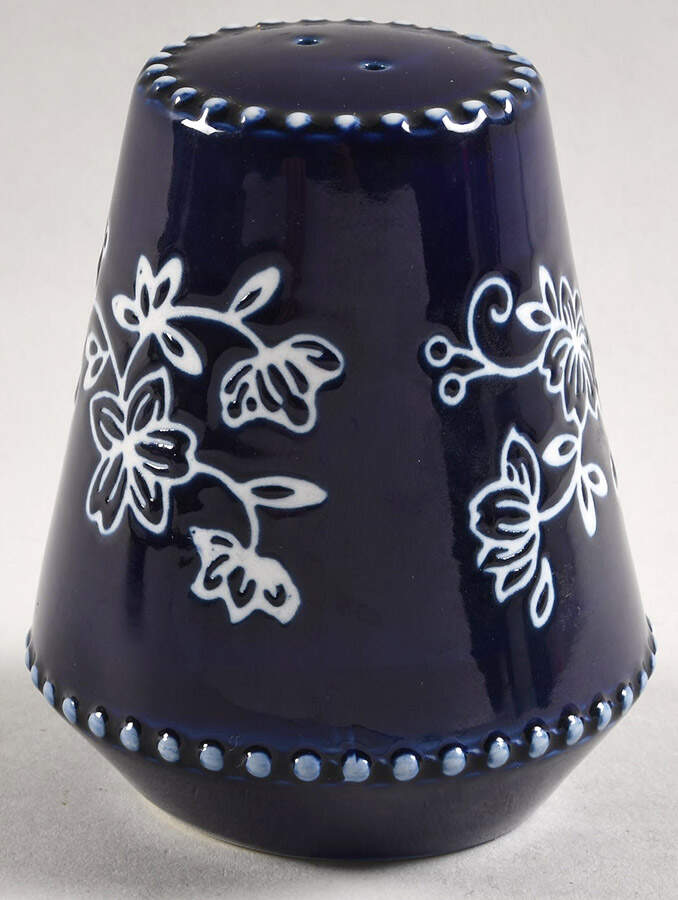 Floral Lace-Blue Salt Shaker by Temp-Tations-1
