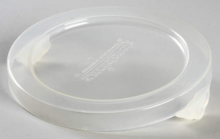 Floral Lace-Blue Plastic Lid for Ramekin by Temp-Tations-1