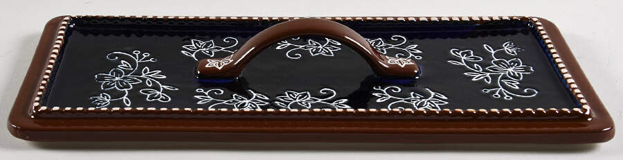Floral Lace-Blue Lid for Multifunctional Baker by Temp-Tations-1