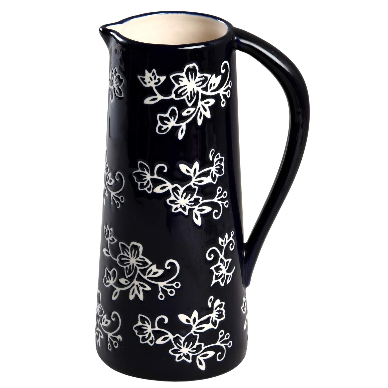Floral Lace-Blue 28 Oz Pitcher by Temp-Tations-1