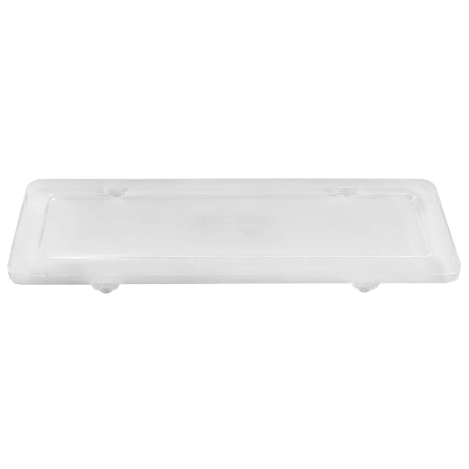 Floral Lace-Blue Plastic Lid for 14" Rectangular Tart Baker by Temp-Tations-1