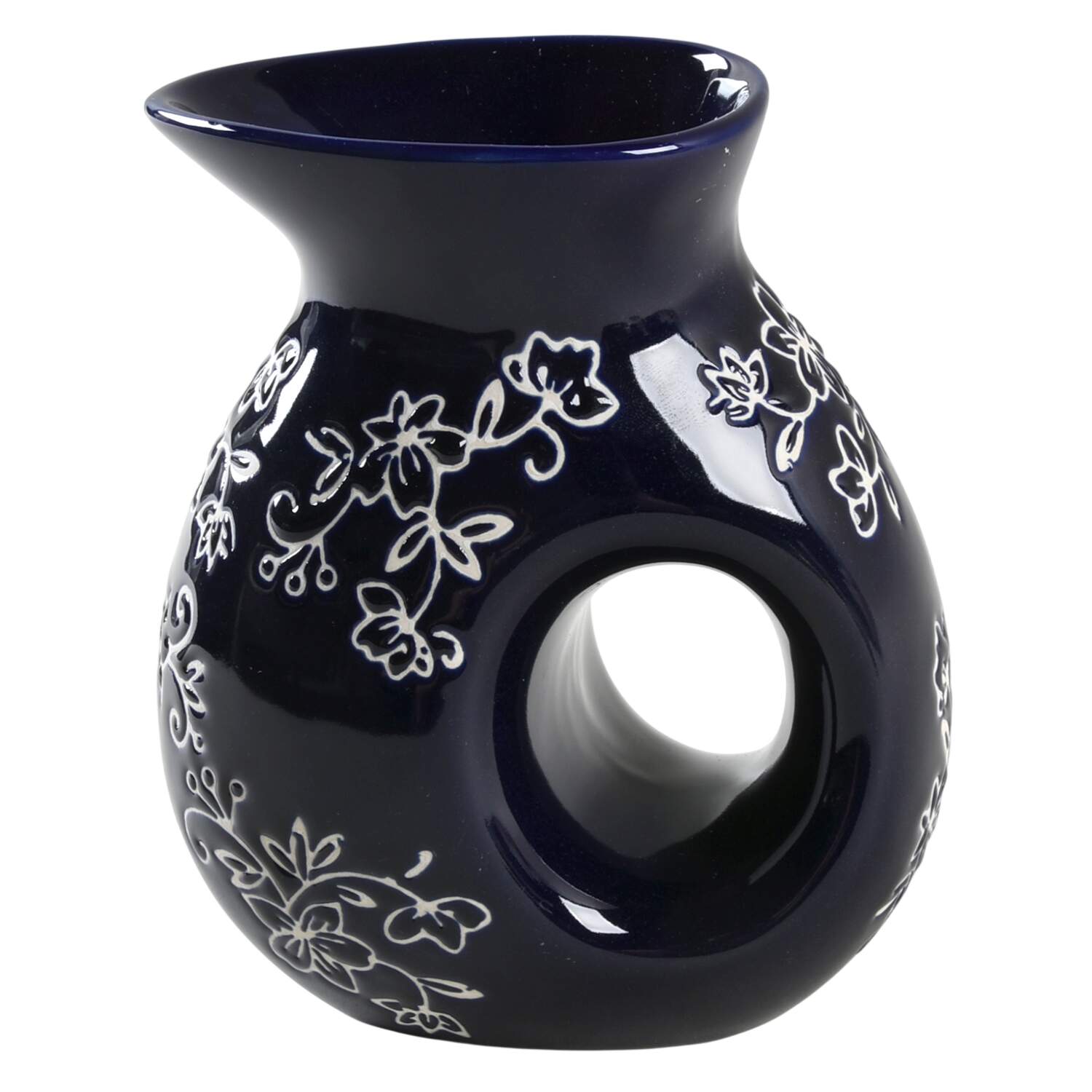 Floral Lace-Blue 12 Oz Pitcher by Temp-Tations-1