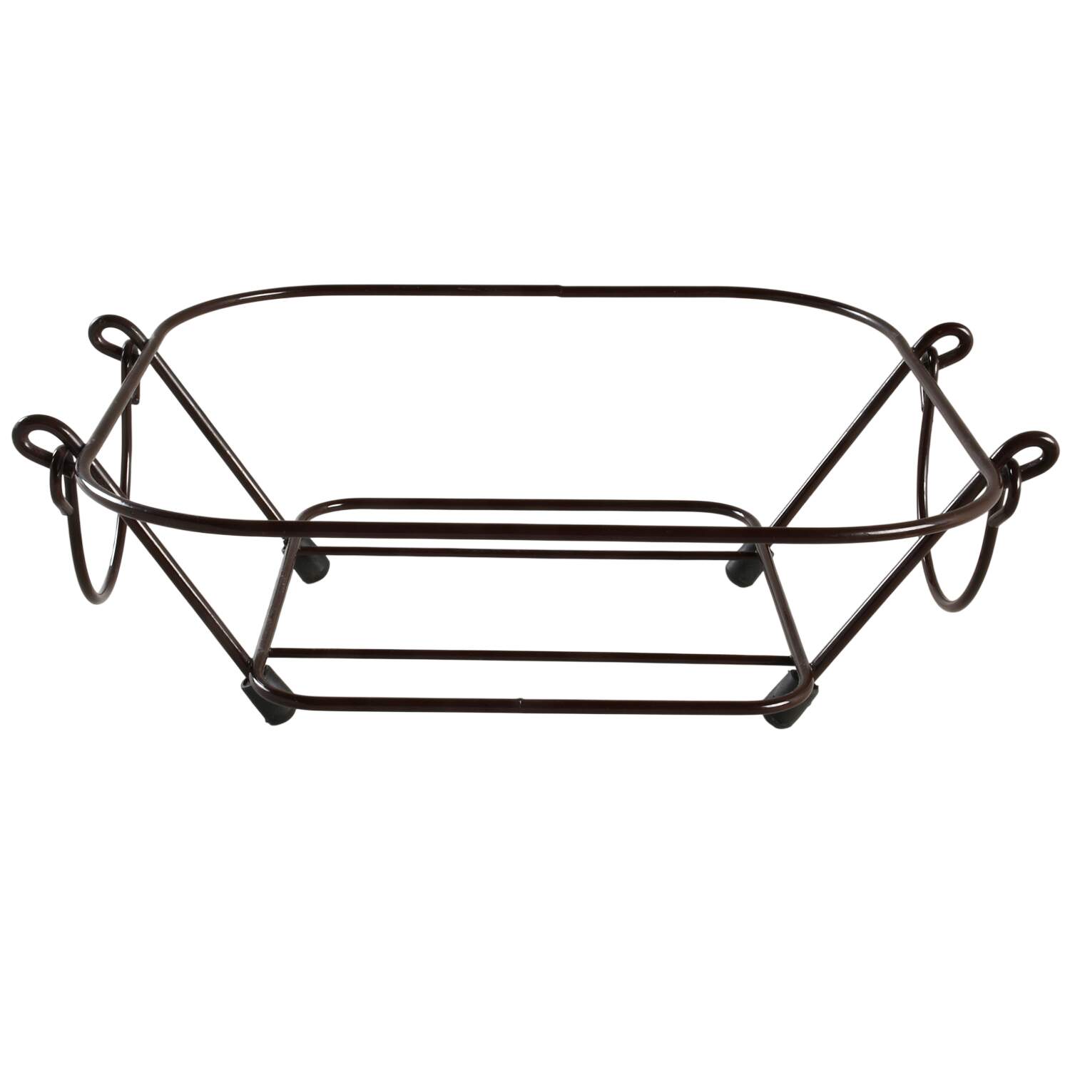 Floral Lace-Blue Metal Stand for 3 Qt Square Bake & Serve Bowl by Temp-Tations-1