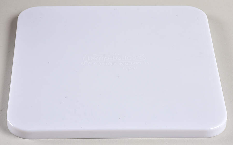 Floral Lace Cranberry Tabless Plastic Storage Cover for 7" Square Baker by Temp-Tations-1