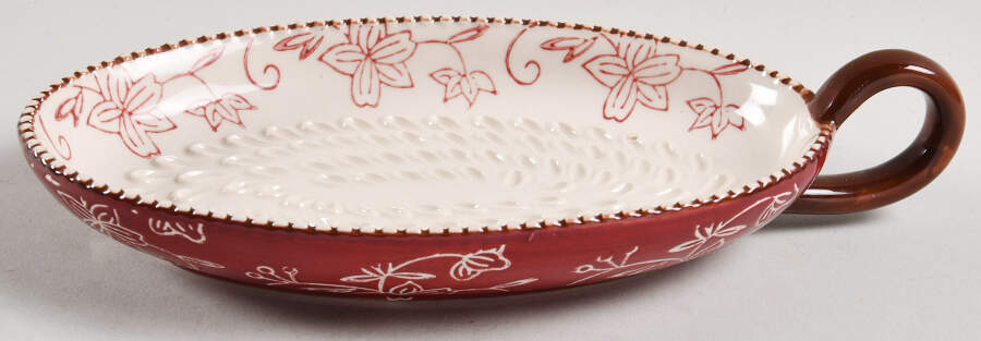 Floral Lace Cranberry Garlic Grater by Temp-Tations-1