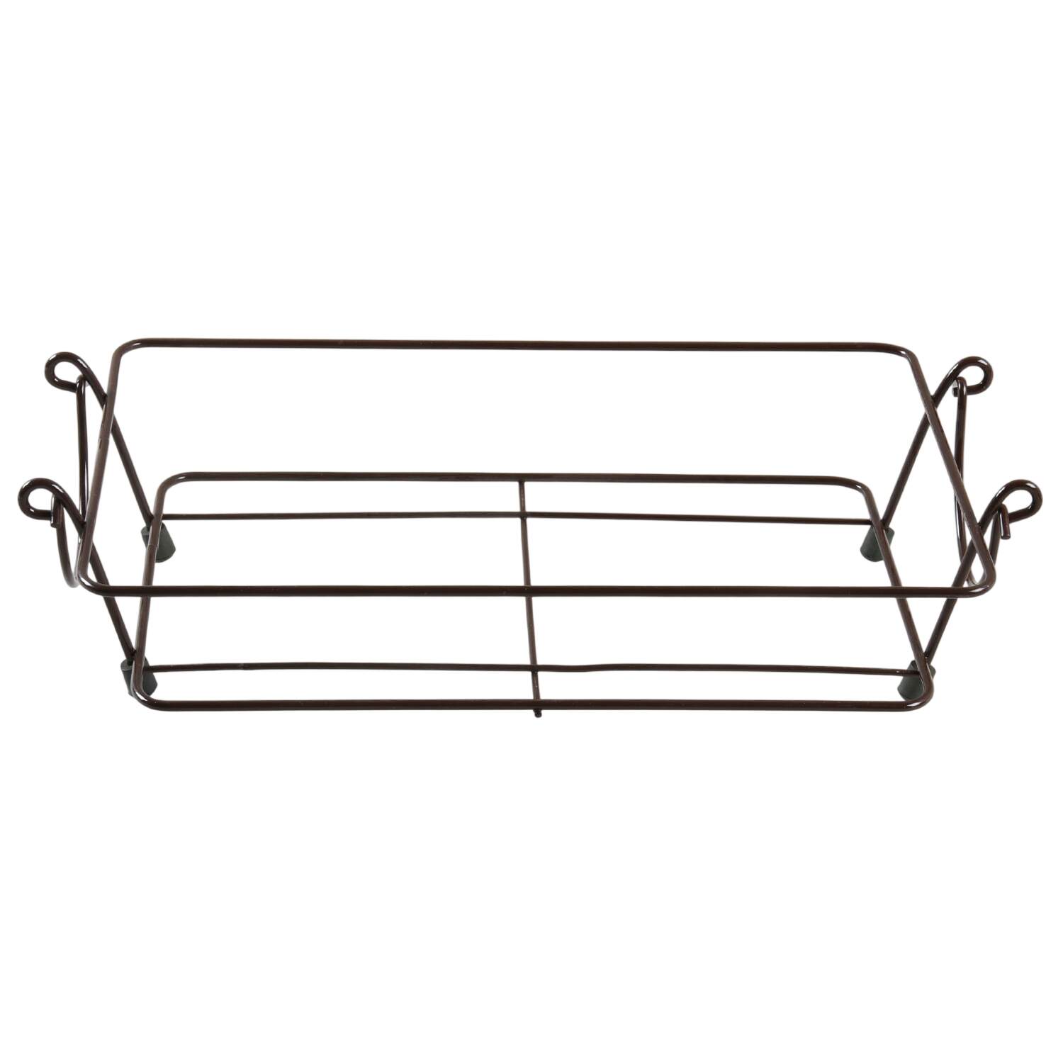 Floral Lace Cranberry Metal Stand for 13" Rectangular Baker by Temp-Tations-1