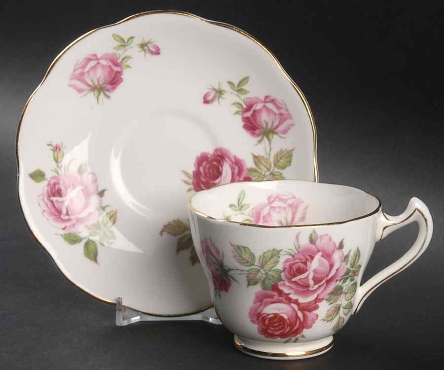 501 Footed Cup & Saucer Set by Trentham (England)-1
