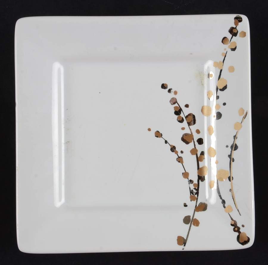 Wheat Sprig Appetizer Plate by Tahari Home-1