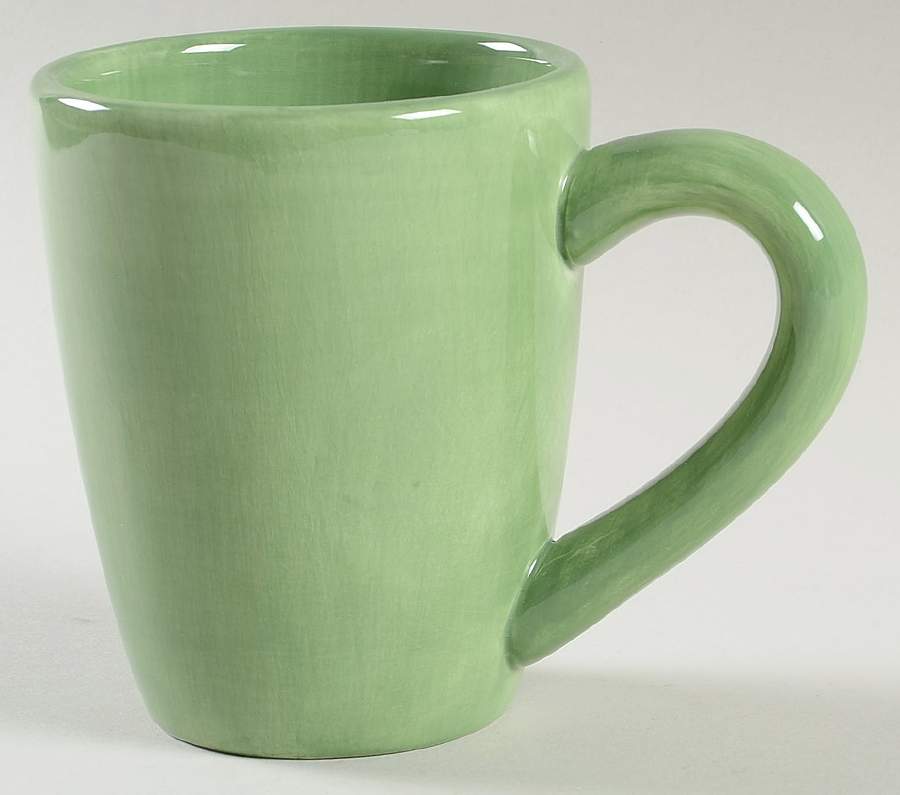 Espana Sage Dark Green (Round) Mug by Tabletops Unlimited-1