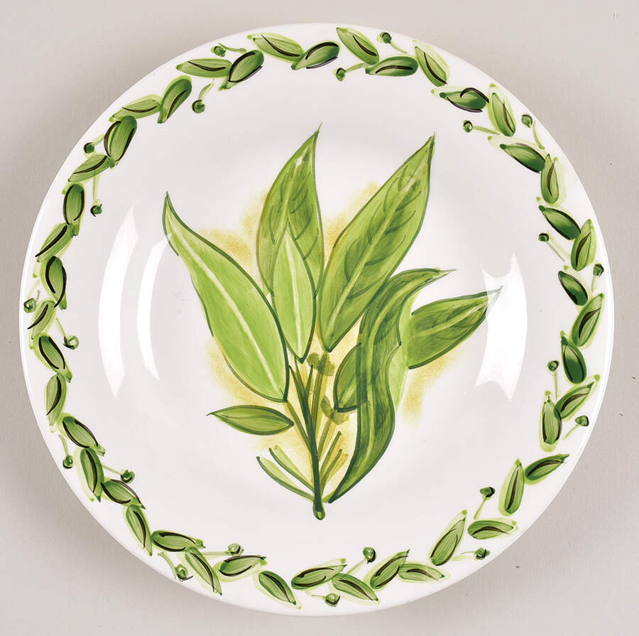 Botanical Herbs Salad Plate by Tabletops Unlimited-1