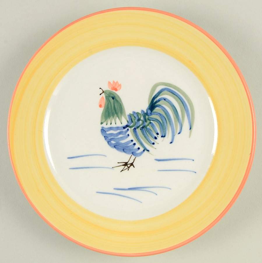 Rooster Glory Salad Plate by Tabletops Unlimited-1