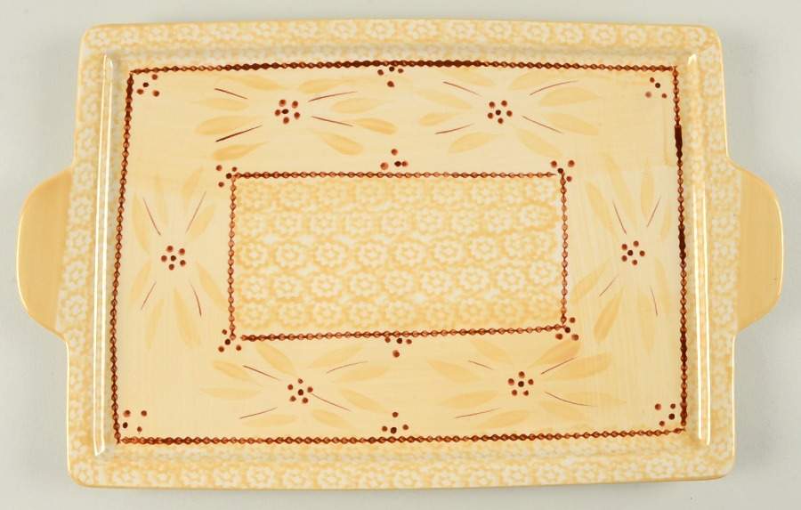 Old World Cream 15" Rectangular Tray by Temp-Tations-1