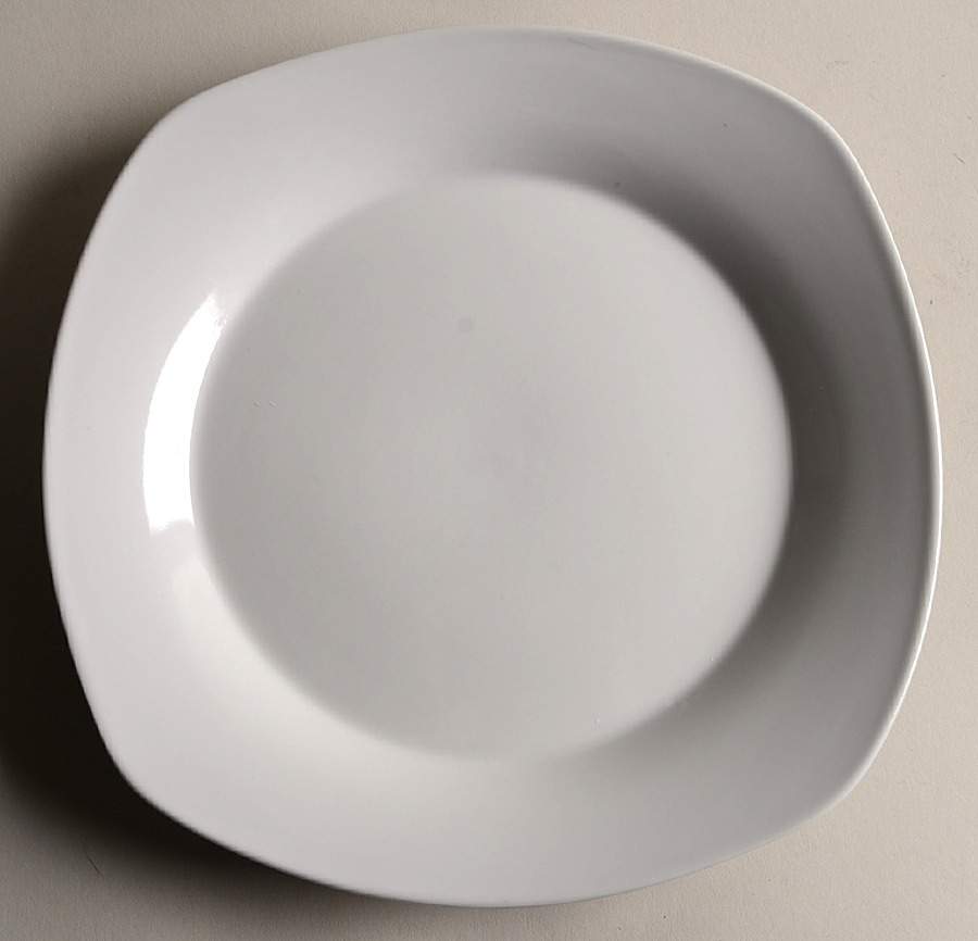Simply White (Square) Dinner Plate by Ten Strawberry Street-1