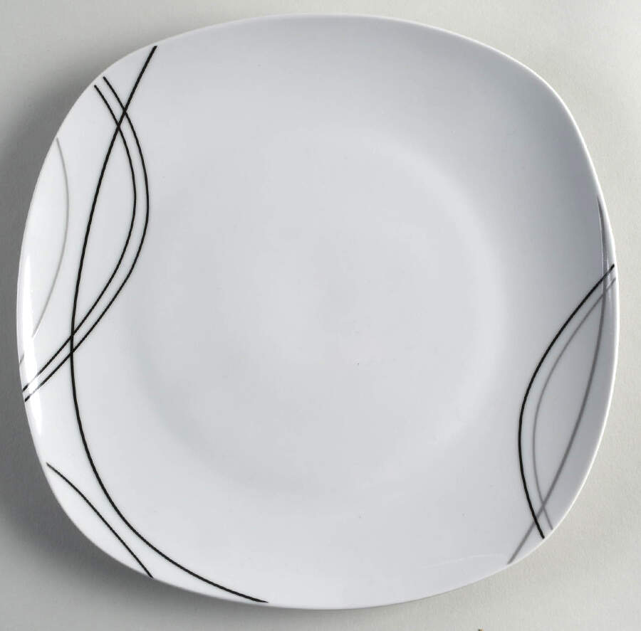 Alec Square Dinner Plate by Tabletops Unlimited-1