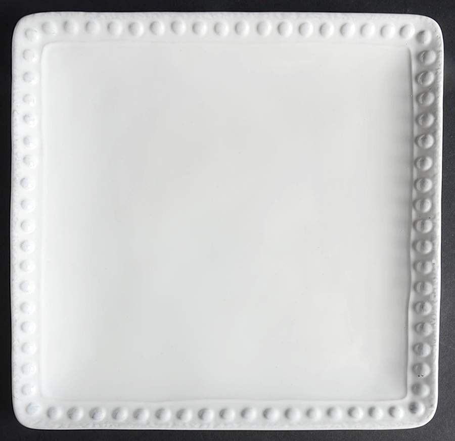Barbury Cream Square Dinner Plate by Threshold-1