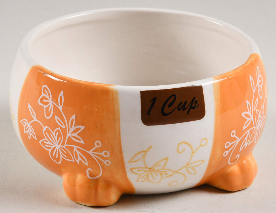 Floral Lace Spice 1 Cup Figural Nesting Measuring Cup by Temp-Tations-1