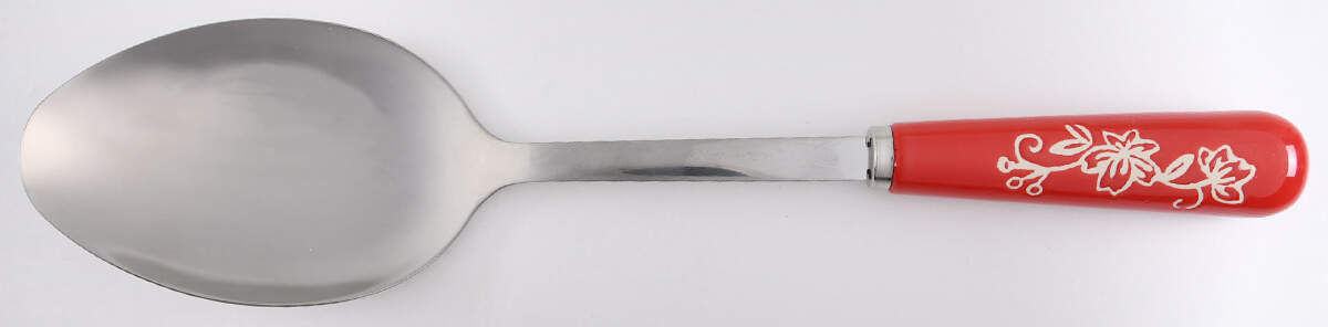 Floral Lace Red Tablespoon (Serving Spoon) by Temp-Tations-1