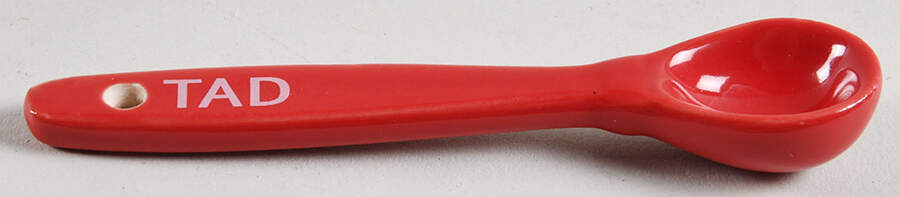 Floral Lace Red "Tad" Small Measuring Spoon by Temp-Tations-1