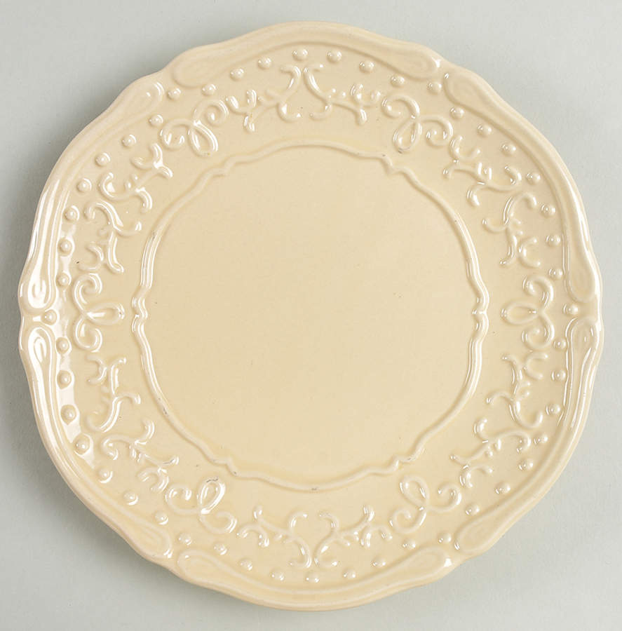 Vintage Grace Cream Salad Plate by Temp-Tations-1