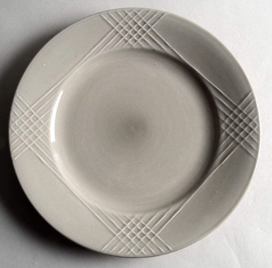 Poplin Silver Dinner Plate by Thomson-1