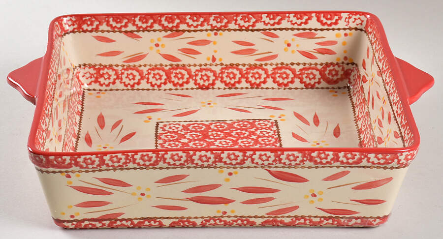 Old World Red 13' Square Baker by Temp-Tations-1