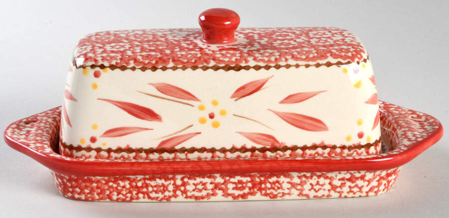 Old World Red 1/4 Lb Covered Butter by Temp-Tations-1