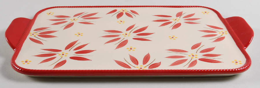 Old World Red Lid for Rectangular Baker by Temp-Tations-1
