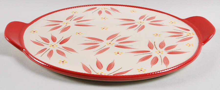 Old World Red Lid-It for 14" Round Tab Handled Baker by Temp-Tations-1