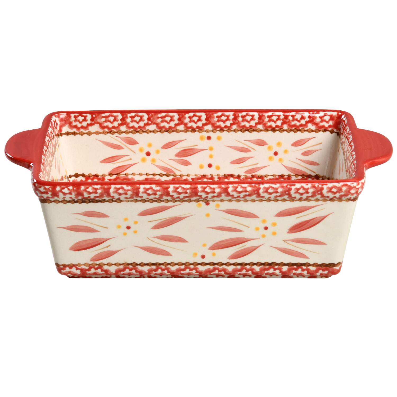 Old World Red 10" Rectangular Baker by Temp-Tations-1