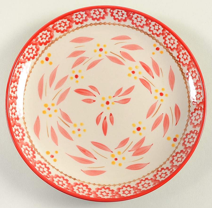 Old World Red Coupe Salad Plate by Temp-Tations-1