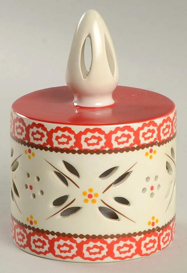 Old World Red Small Luminary Candle (Battery Operated) by Temp-Tations-1