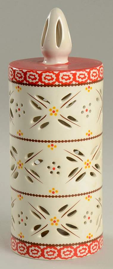 Old World Red Large Luminary Candle (Battery Operated) by Temp-Tations-1