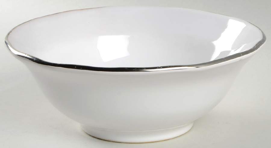 T1A1 (Platinum Trim) Soup/Cereal Bowl by Ceramiche Tadinate-1