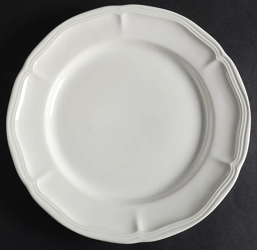 Country White Dinner Plate by Thailand-1