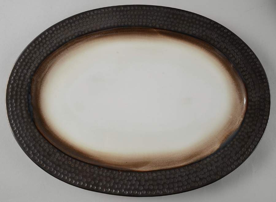 Barnet Bronze 15" Oval Serving Platter by Threshold-1