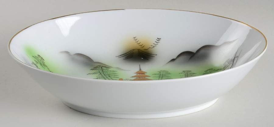 TOU2 10" Oval Vegetable Bowl by Toukai-1