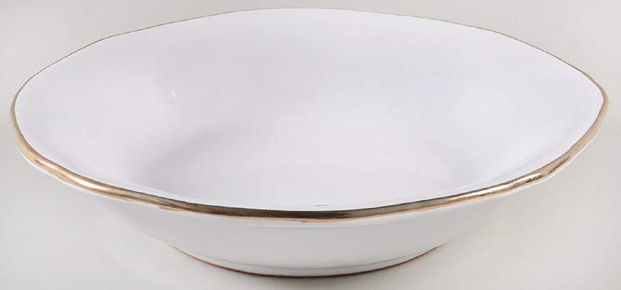T1A3 (Gold Trim) 9" Individual Pasta Bowl by Ceramiche Tadinate-1